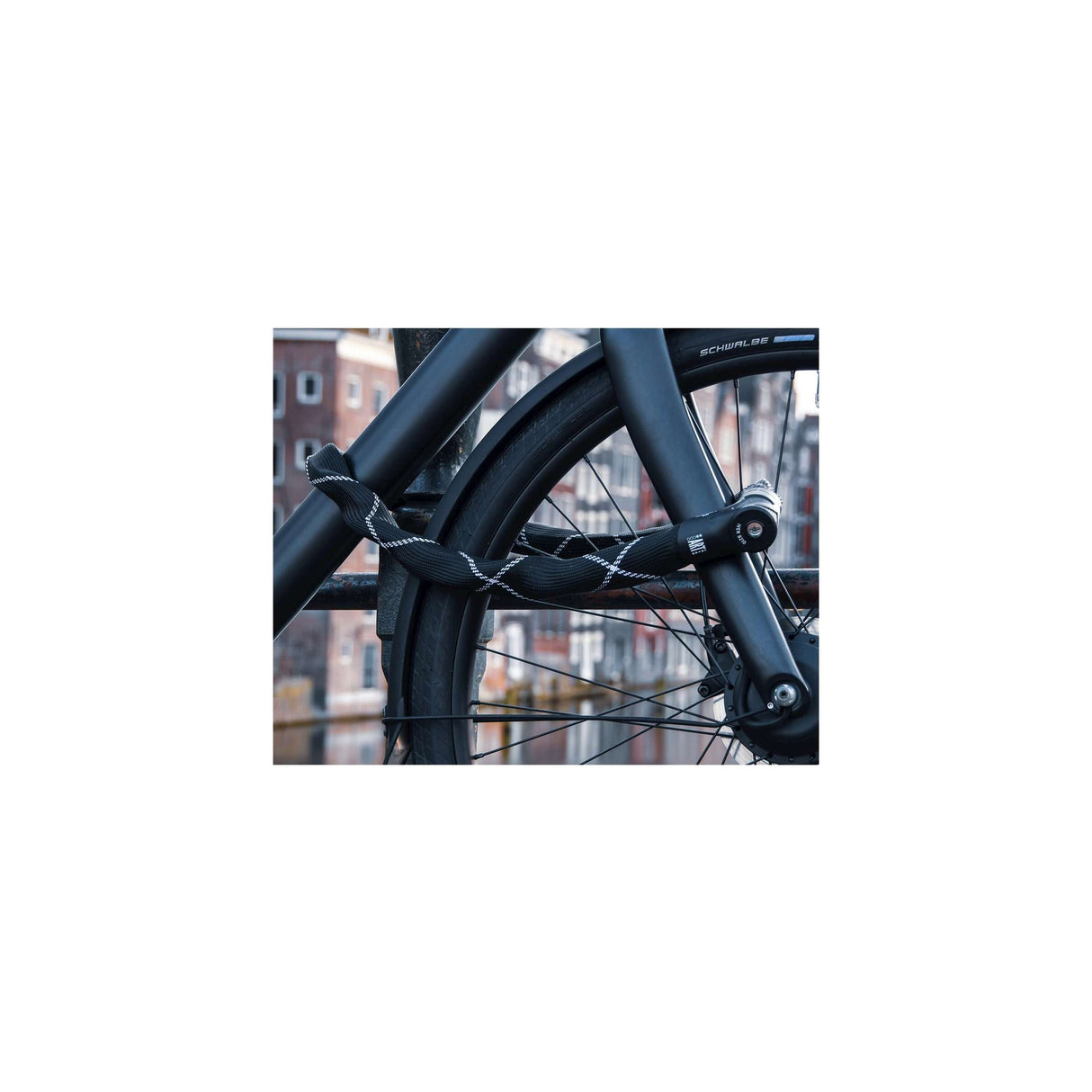 Abus iiven lánc 8210 85 - Art2 lánczár (85 cm) - Fekete