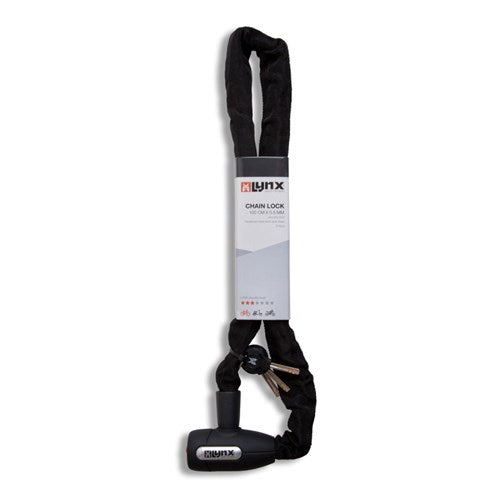 Lynx Lock de chaîne 5,5 x 110 cm Black Cityline M