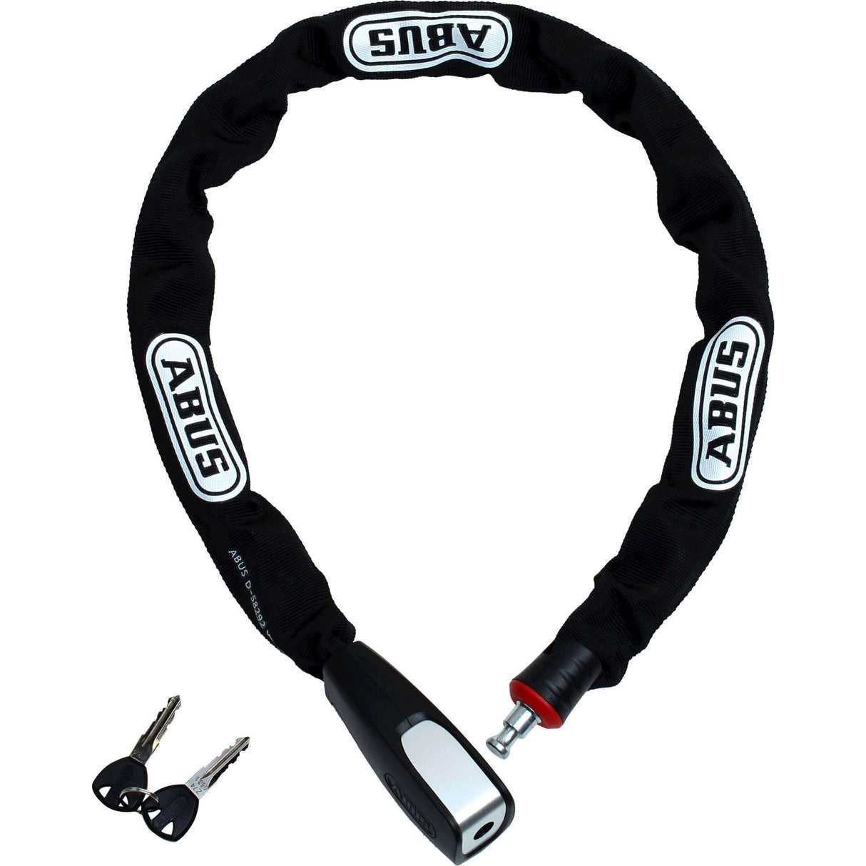 Abus stål -O -chin 8807K 85 BK - cykellås - 85 cm - sort