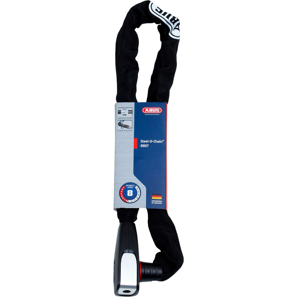 Cruach Abus -o -chin 8807K 85 BK - Glas rothar - 85 cm - Dubh