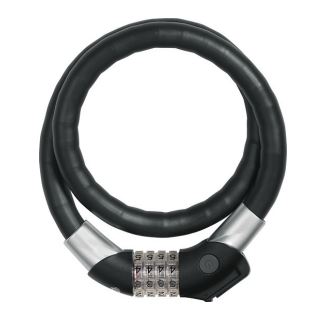 „Abus“ figūros užraktas plieno-o-fleksas 1460 85 juodas 85cm