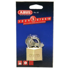 ABUS катинар 65 40 мм злато - ключ - 5см