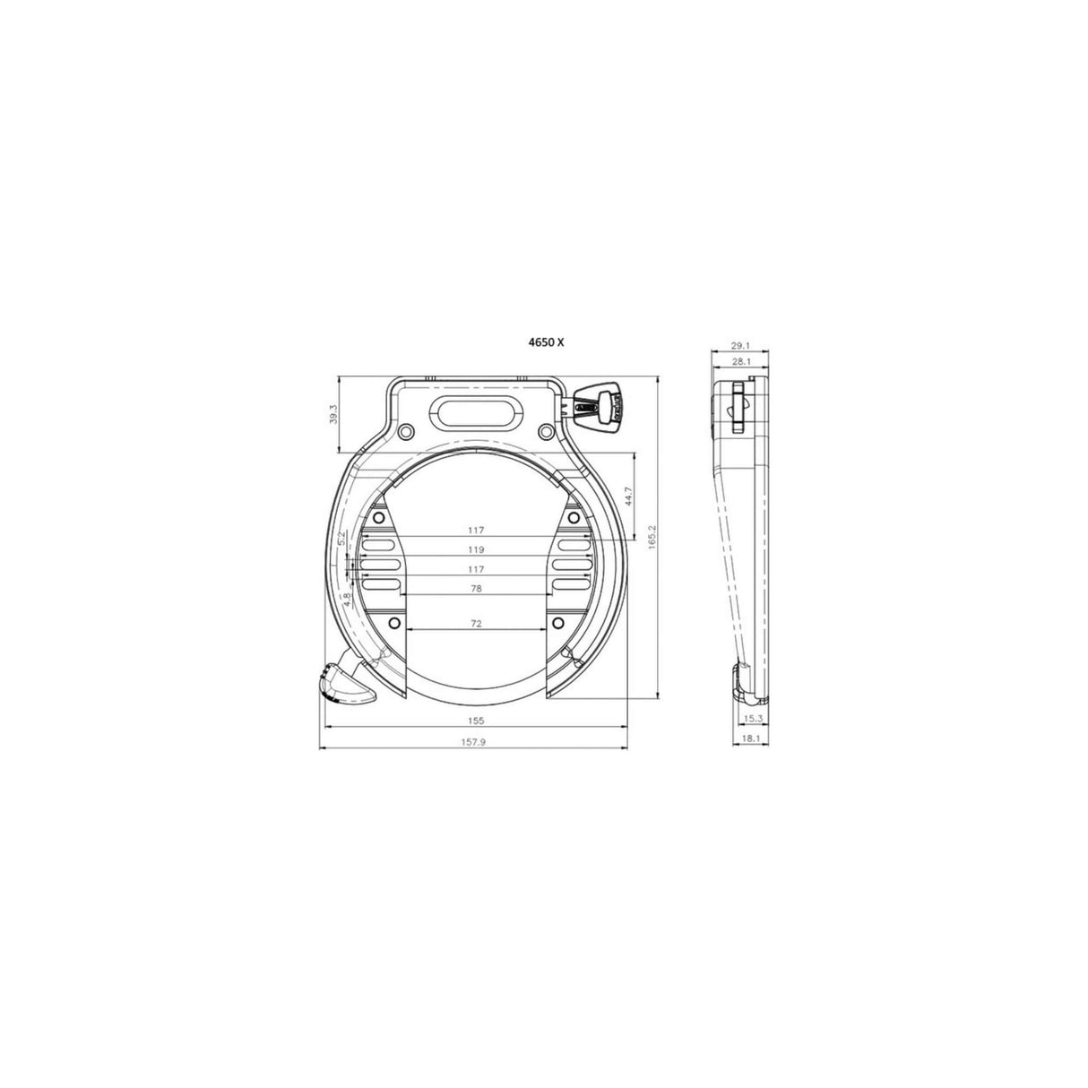 Abus amparo 2.0 Lock Ring Keck - Art2 - Black