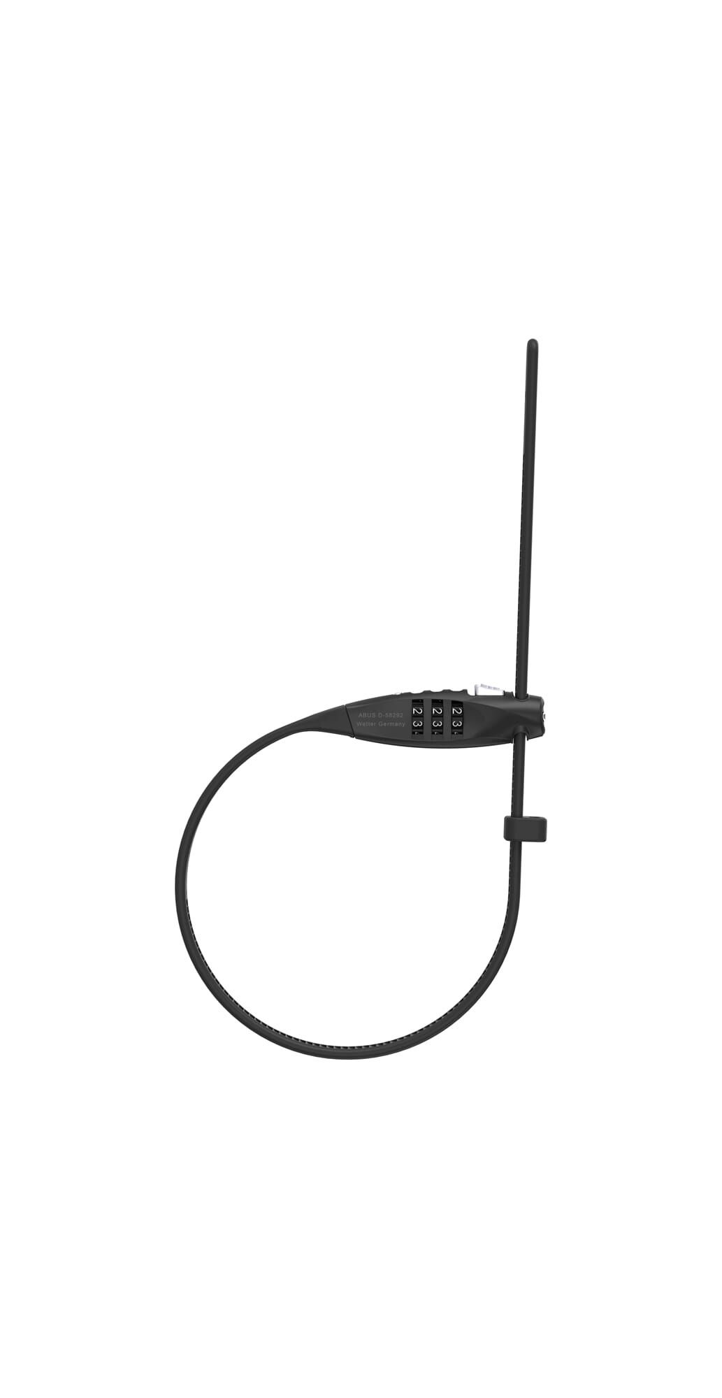 Abus-kaapelilukkokoodi combiflex travelguard musta