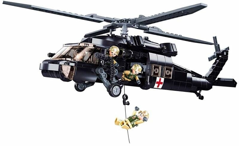 Sluban modelbircks amerikaanse medische legerhelikopter (m38-b1012)