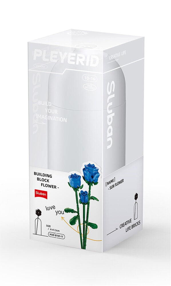 Sluban blauwe roos (m38-b1101-11)