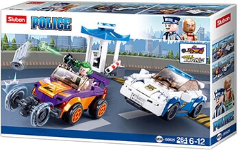 Sluban police politie achtervolging met pull-back (m38-b0825)