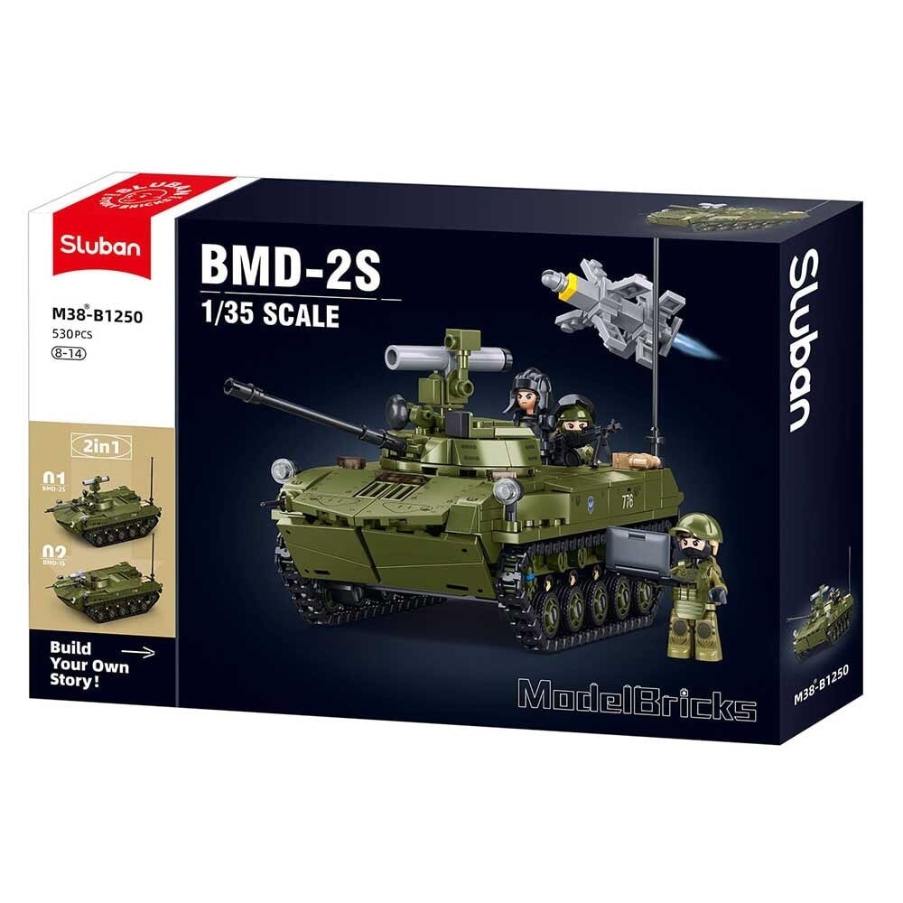 Sluban modelbricks tank bmd-2s (m38-b1250)