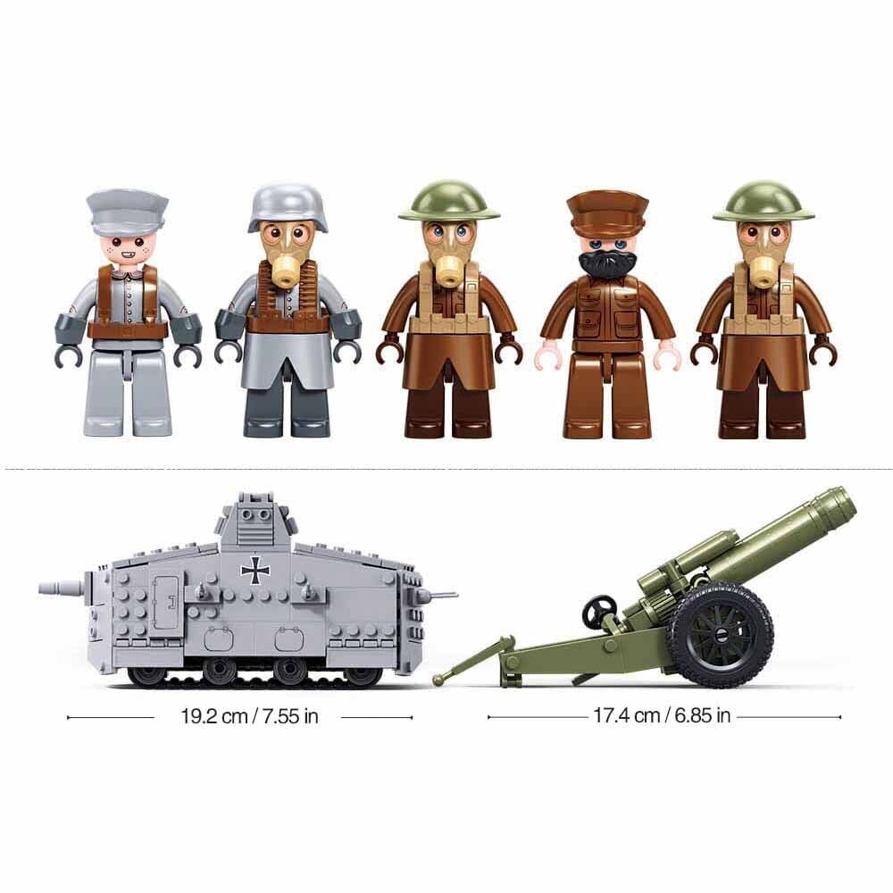 Sluban army aanvallende tank wwi - 47vs (m38-b1295)