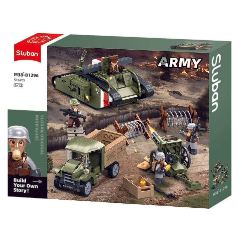 Sluban army aanvallende tank wwii - mark vs (m38-b1296)