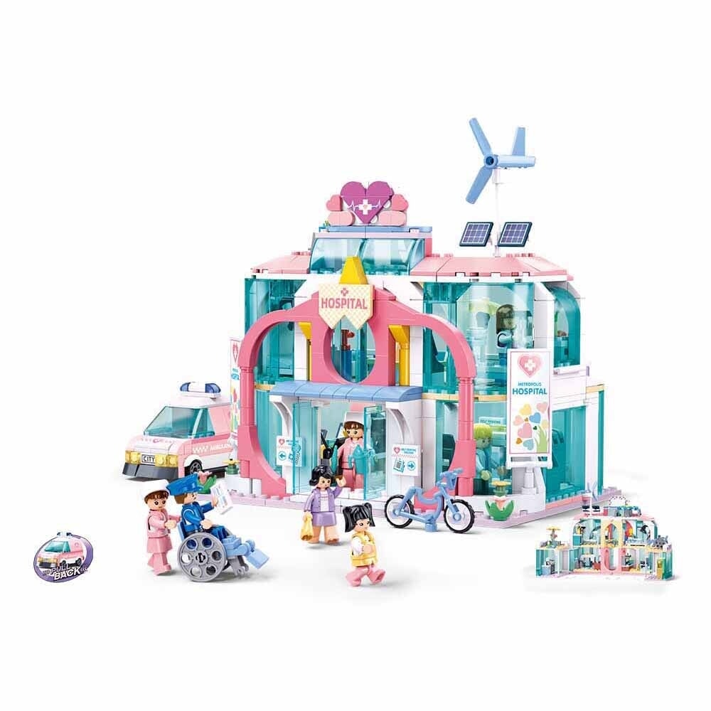 Sluban metropolis doctor-dream city hospital(pull back) (m38-b1216)