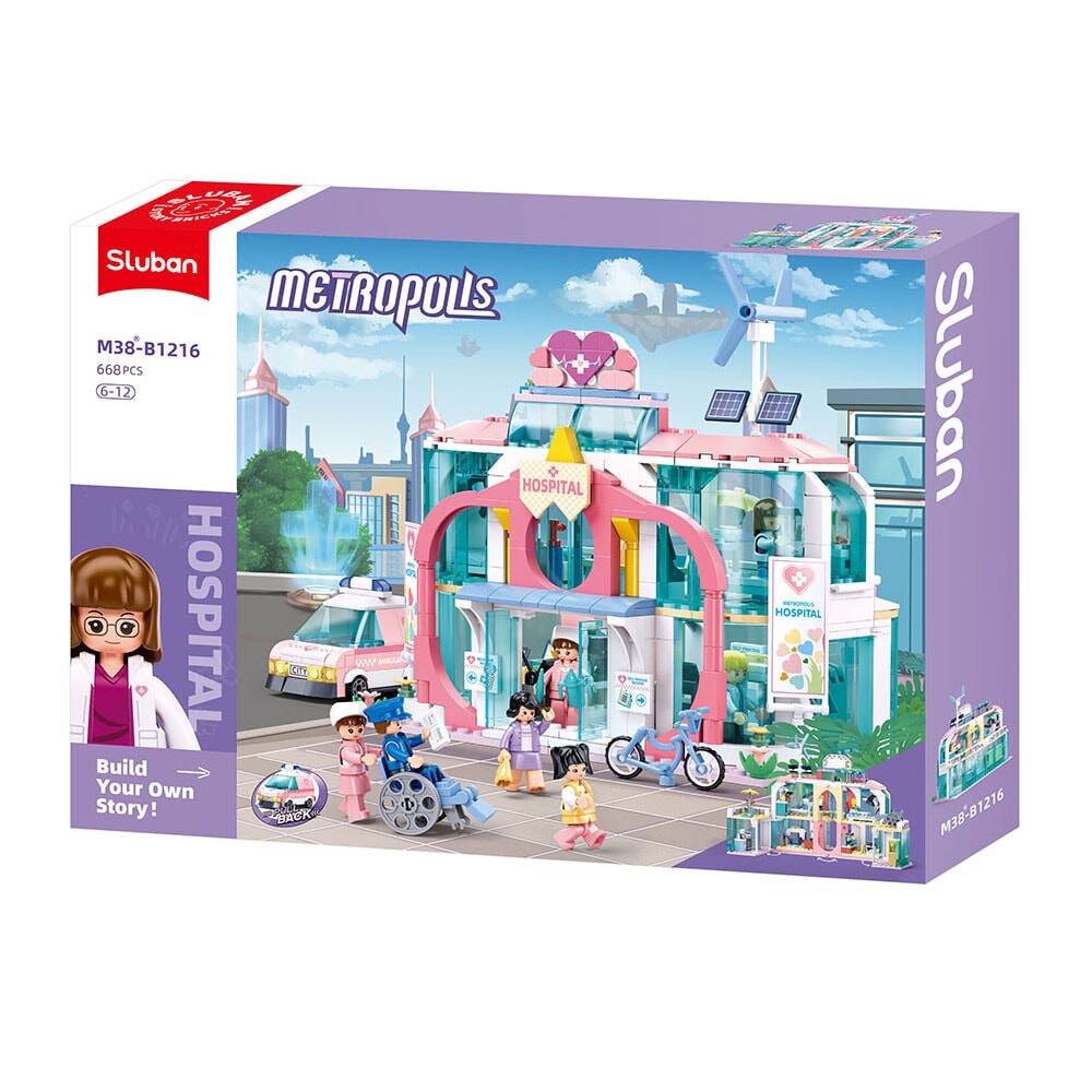 Sluban metropolis doctor-dream city hospital(pull back) (m38-b1216)