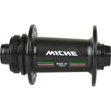 Miche Front Hub R-DX THRU-akseli 16+8G TX12 MUSTA