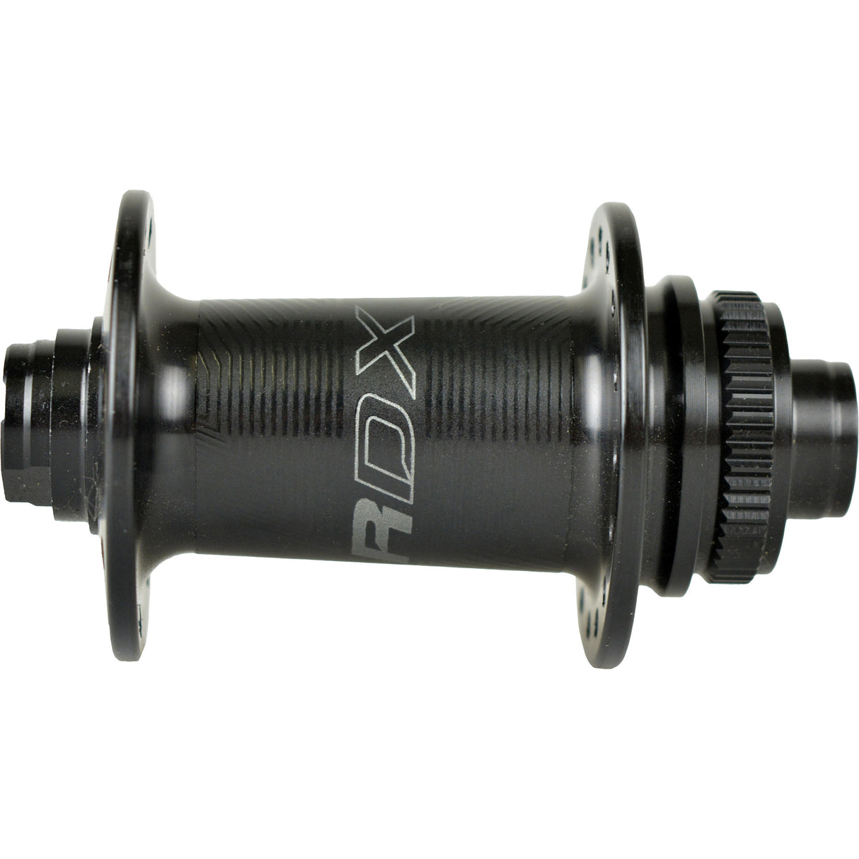 Miche Front Hub R-DX THRU-akseli 16+8G TX12 MUSTA