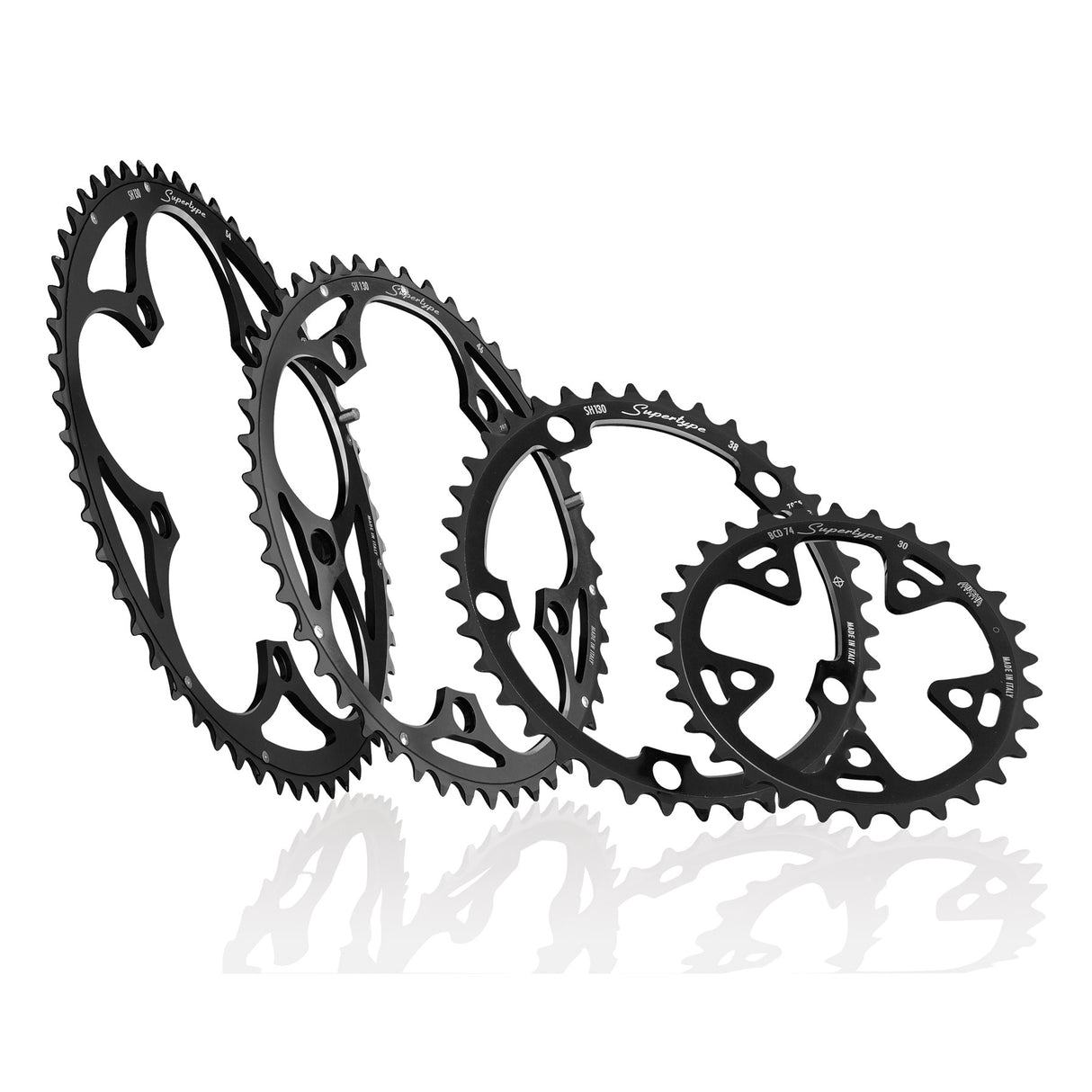 Miche chainring supertype 135 42t campa triple black
