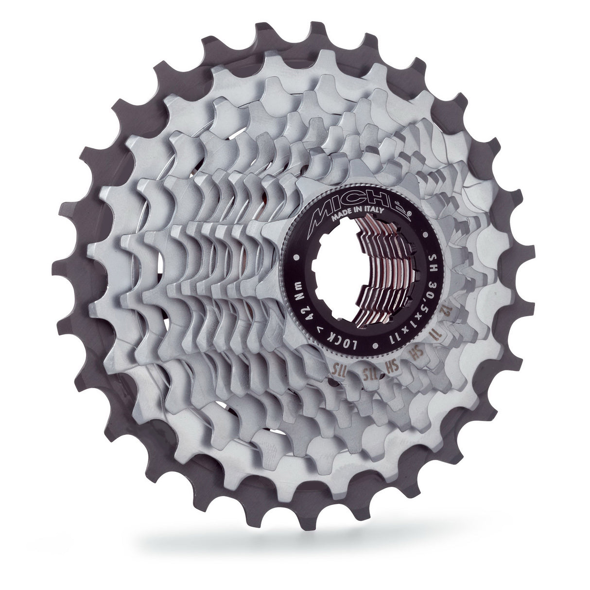 Caiséad 11s Shimano Light Primato 11-32 Airgead