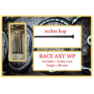 Miche Spaak+NIP. 10x LV+RV Race Axy WP