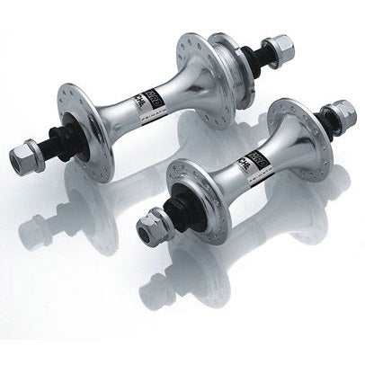 Miche hub set pista v + a 32g with low flange silver