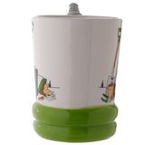 Garden hose - shaped handle ceramic mug