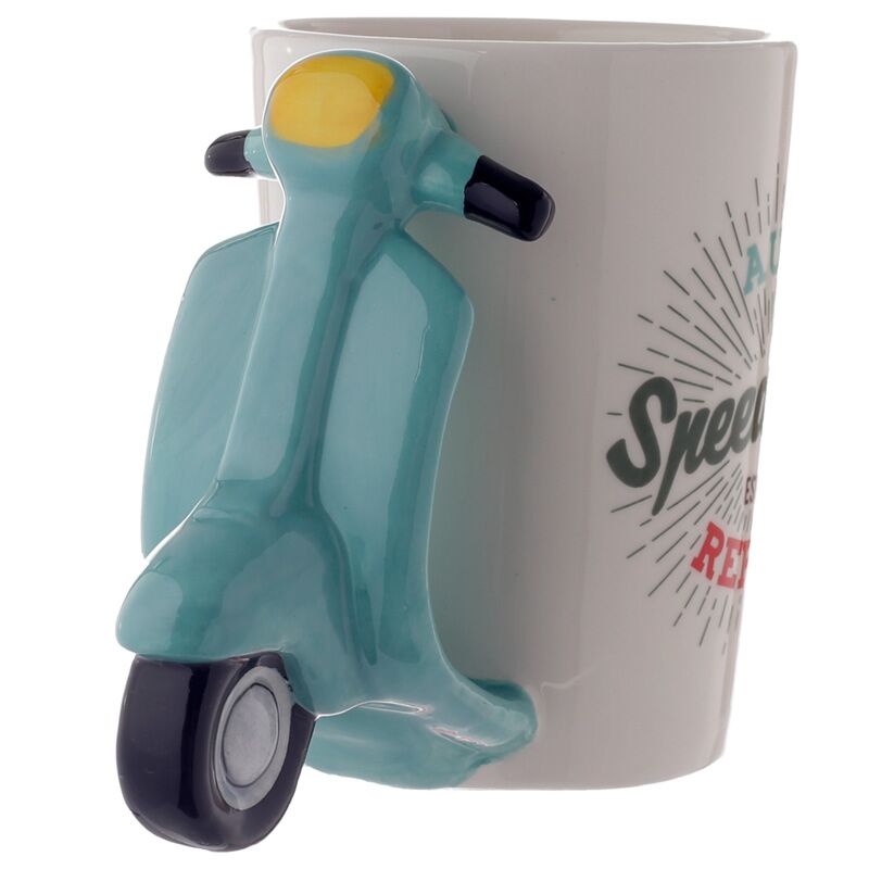 Scooter - Formed handle ceramic mug