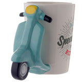 Scooter - Formed handle ceramic mug