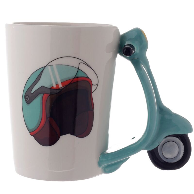 Scooter - Formed handle ceramic mug