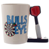 Dart-shaped handle ceramic mug