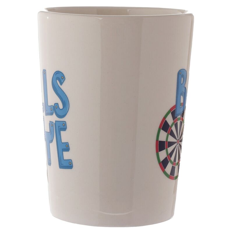 Dart-shaped handle ceramic mug
