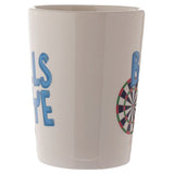 Dart-shaped handle ceramic mug