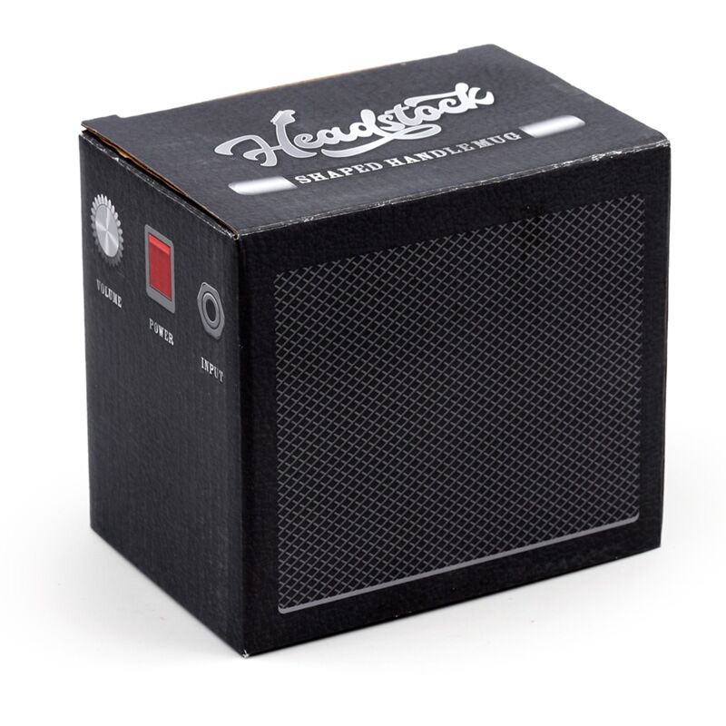 Headstock rock guitar - shaped handle ceramic mug