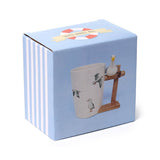 Seagull buoy-shaped handle ceramic mug