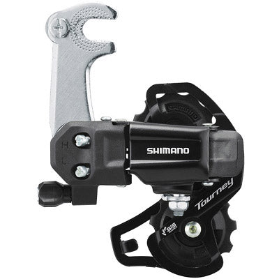 Shimano Achterdailleur Tourney 6 7V K. cage hook black