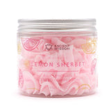 Pot de sherbet rose limonade avec lavage de bodys