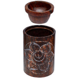Violet soap stone cut chakra scent burner