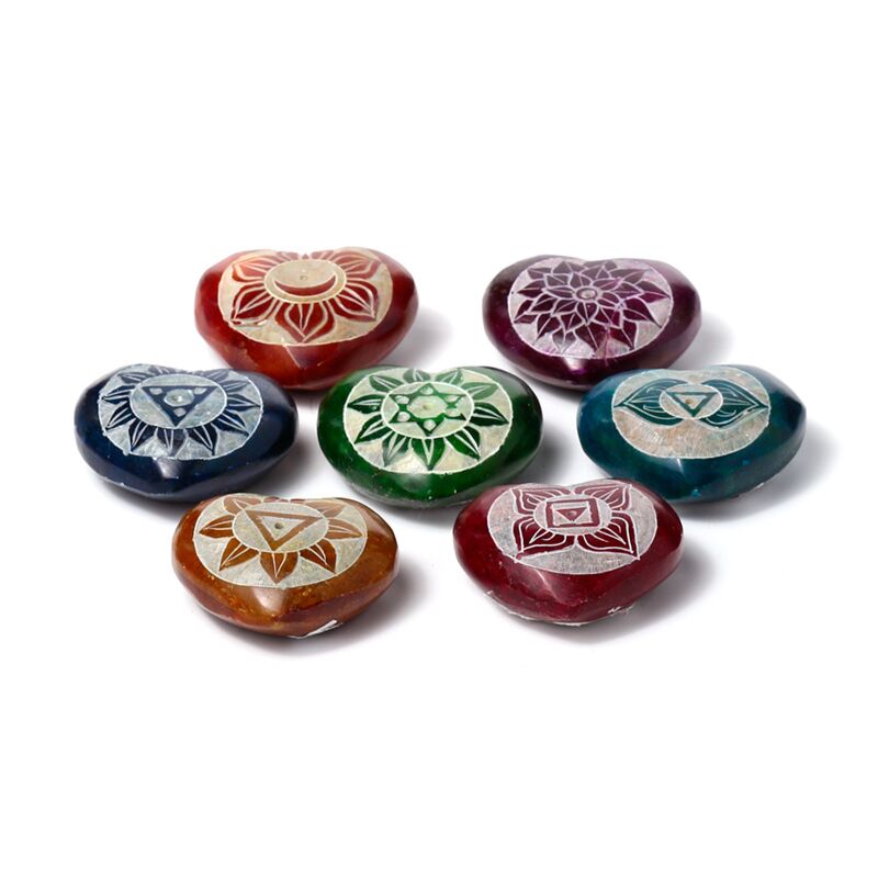 Soapstone Chakra Heart incense sticks holder