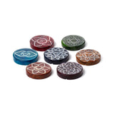 Soap stone chakra round incense sticks holder