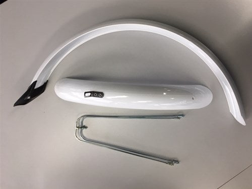 Eurofender set of mudguards 20 inch 58mm PVC white