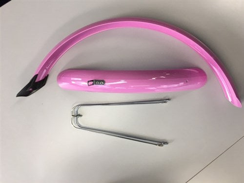 Sraith Eurofender de Mudguards 24 orlach 58mm PVC Pink