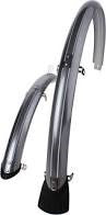 Sunnywheel plastic mudguard set 28 inch 45 mm silver incl. bars