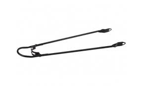 fender stay with bumper 28 x 1.5 inch matt black