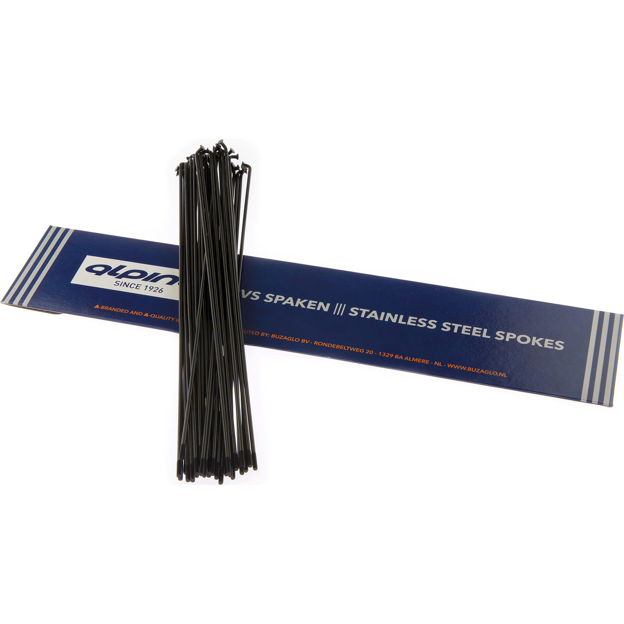 Alpina Spaken 13G (2,34mm) 268mm RVS Zwart (P36)