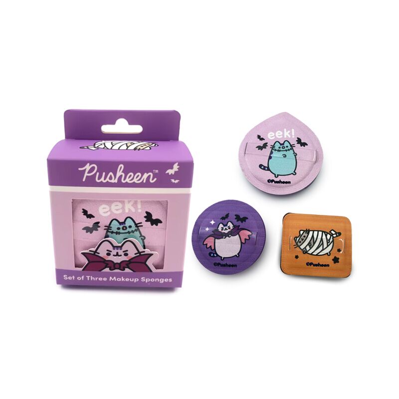 Pusheen de kat halloween set van 3 make up sponsjes