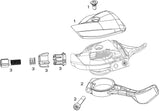 Sram thumb adjuster x01 dh trigger x01 dh 7sp black