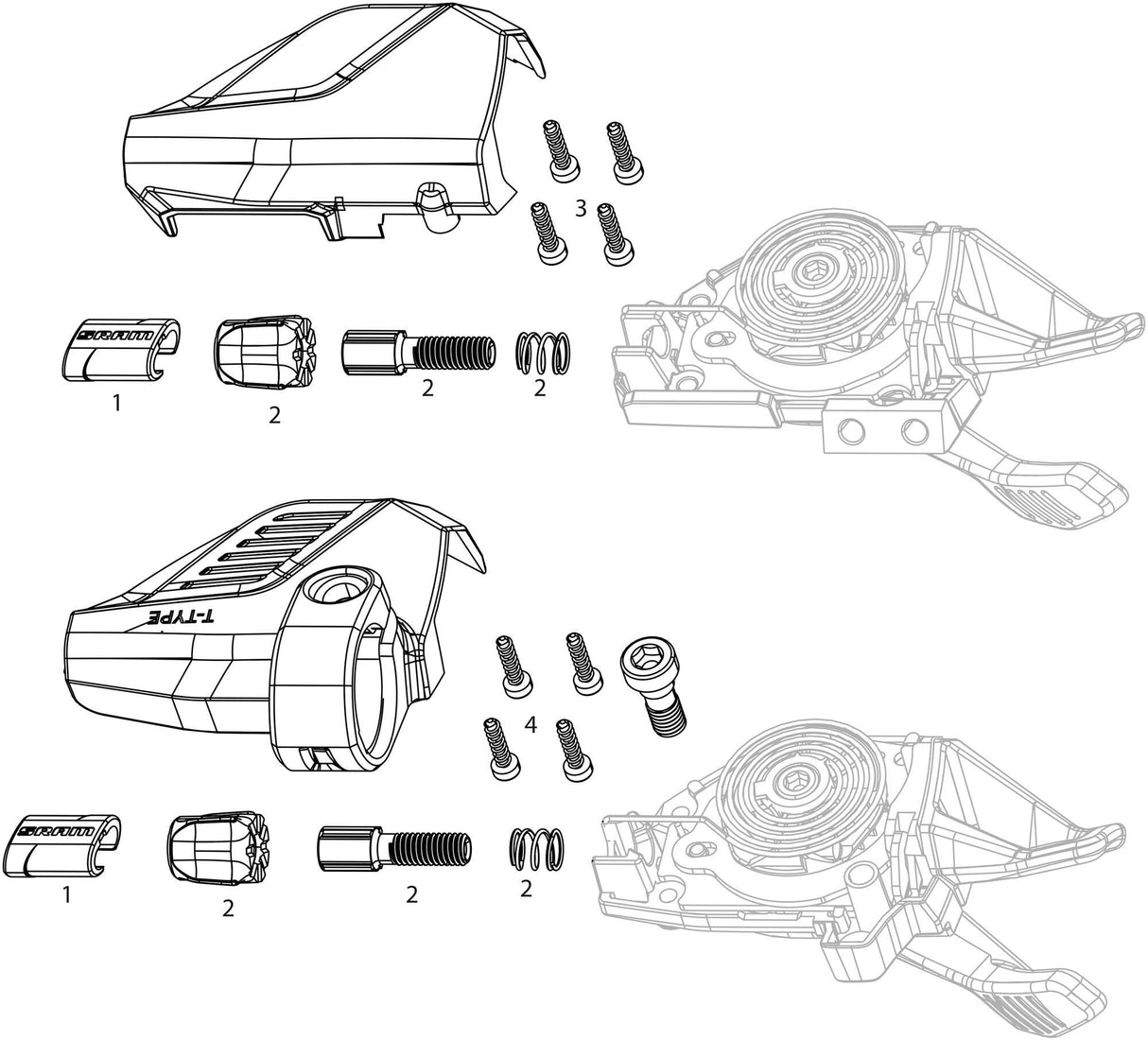 Sram shifter eagle 90 t single click a1