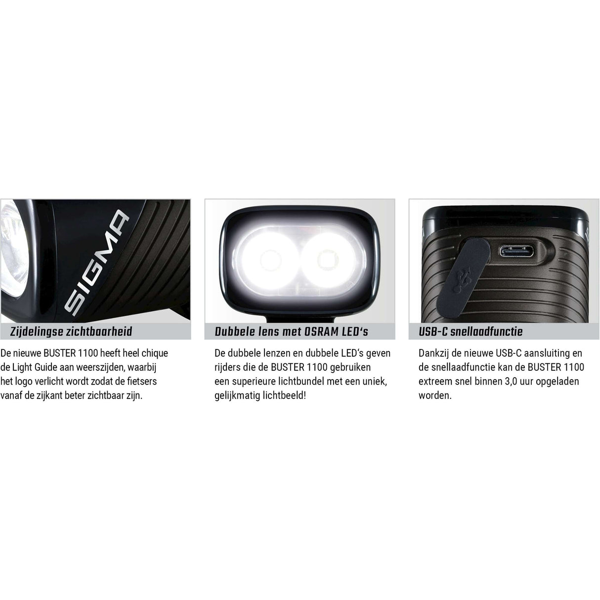 Sigma Highlight Buster 1100 gefouert Schrackhalder -Ili -ion Batterie USB