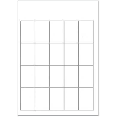 Carte de prix - A4 - 20 cartes par feuille