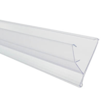 Uchwyt karty cenowej z systemem kliknięcia - 100x4 cm