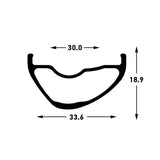 Stan's flow mk4 rim - 27.5'' - 32h - black gray