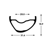 Stans stan's arch mk4 rim - 27,5'' - 28h - black gray