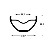 Stans stan's arch s2 rim - 29'' - 32h - black gray